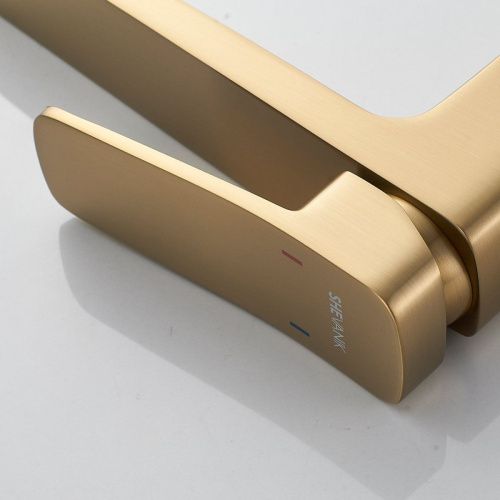 Смеситель для раковины Shevanik S9911G на столешницу золото - фото 4