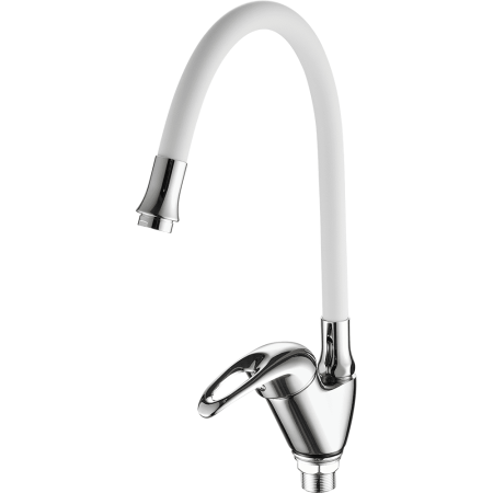 Смеситель для кухни Fashun A4403+A7256 на мойку белый/хром