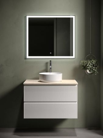 Тумба под раковину Sancos SNOB R SNR80W 80х40 подвесная цвет белый