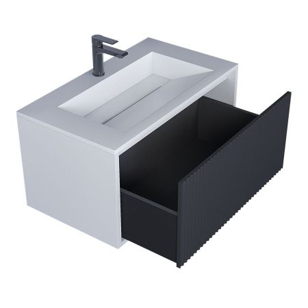 Тумба с раковиной Uperwood Next Premium 3930205166 80х50 цвет серый