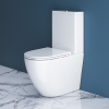 Унитаз напольный с бачком BelBagno SFERA-R BB2141CPR/BB870SC белый с сиденьем микролифт безободковый каскадный смыв