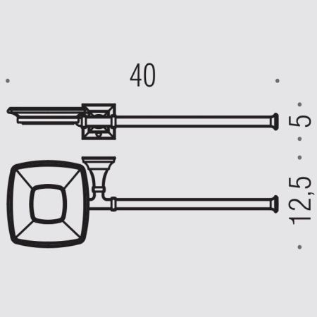Мыльница Colombo Portofino B3274S.CR-VAN