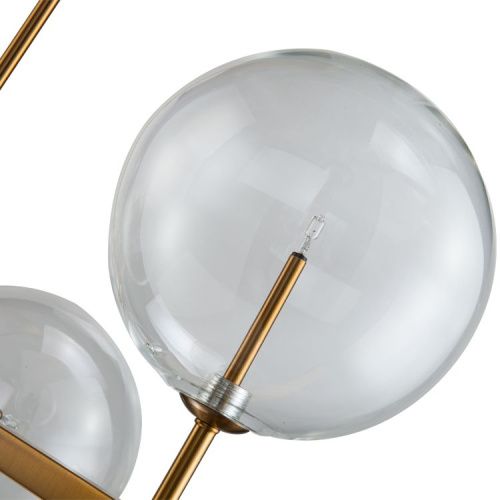 Люстра на штанге Delight Collection Globe Mobile (Глобе Мобиле) KG0965P-10L brass - фото 5