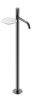 Смеситель Boheme Stick 120-GM.3 напольный вороненая сталь