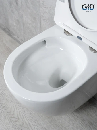 Унитаз подвесной Gid Tornado 62258Y белый с сиденьем микролифт безободковый смыв торнадо