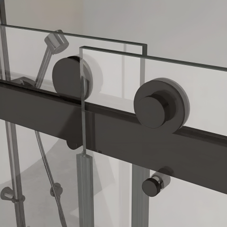 Душевой уголок Cerutti SPA CEZA'S120B 120х90 стекло прозрачное профиль черный без поддона