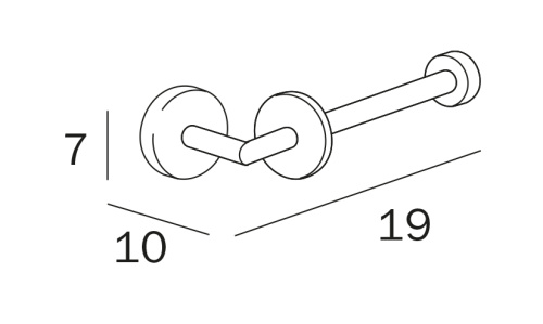 Бумагодержатель Inda FORUM A36250CR - фото 3