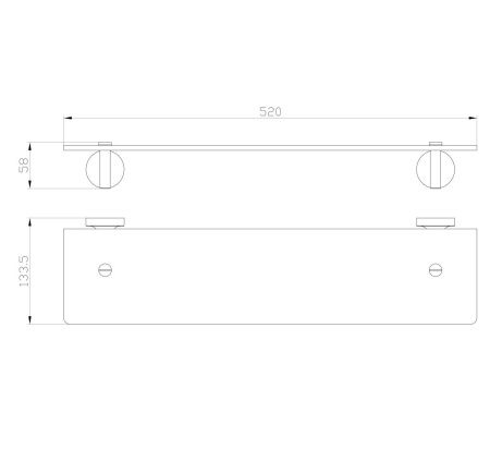 Полка для ванной комнаты Wonzon & Woghand Simple WW-6527