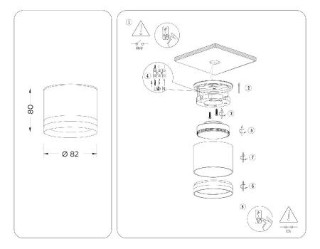 Светильник накладной Ambrella Light IP Protect (ИП Протецт) TN6572