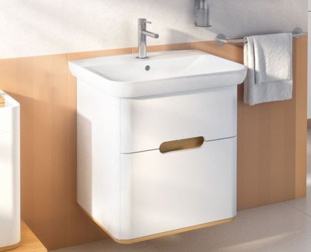 Тумба с раковиной Vitra Sento 60822 60х50 подвесная цвет белый