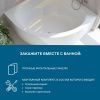 Ванна акриловая Santek Канны 1WH111983 150х150 угловая четверть круга без каркаса