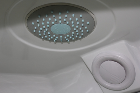 Душевая кабина Parly Bianco BM86 85х85 четверть круга с крышей