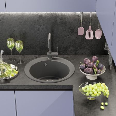 Кухонная мойка Misty Artemida ART-51-04 51х51 цвет серый