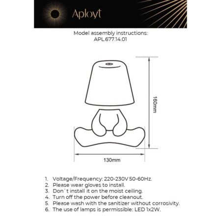 Настольная лампа Aployt Olka (Олка) APL.677.14.01