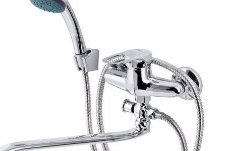 Смеситель для ванны и душа FAUZT FZs-614-117 настенный хром