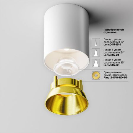 Светильник потолочный Maytoni Technical Alfa LED (Альфа) C064CL-12W4K-RD-WB