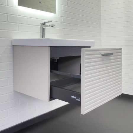 Тумба с раковиной Comforty Касабланка 00-00019249CF 60х50 подвесная цвет серый