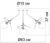 Люстра потолочная Arte Lamp Peacock (Пеацоцк) A1369PL-7SG