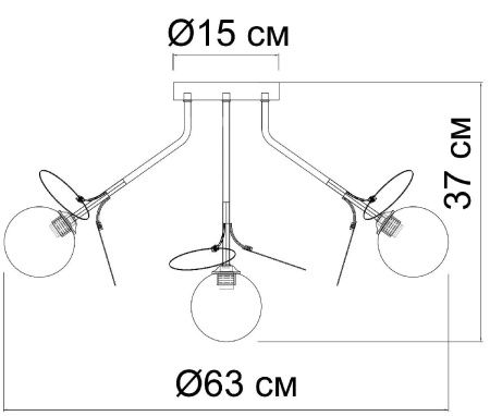 Люстра потолочная Arte Lamp Peacock (Пеацоцк) A1369PL-7SG