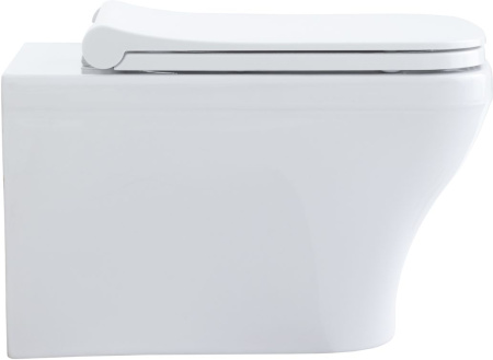 Чаша унитаза подвесная Allen Brau Infinity 4.21011.20 цвет белый без сиденья безободковая каскадный смыв