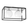Светильник потолочный Lumina Deco Maldini (Малдини) LDC 8060-2 CHR+BK