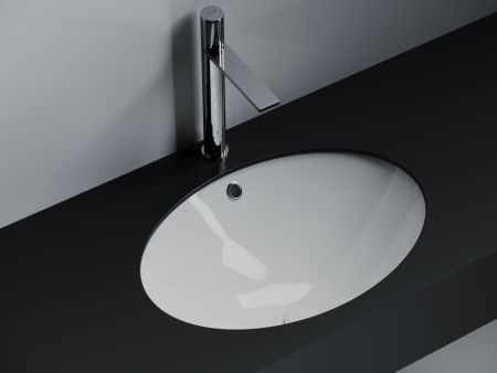 Раковина из сантехнического фарфора Ceramica Nova ERA CN6081 60х40 встраиваемая цвет белый без отверстий под смеситель