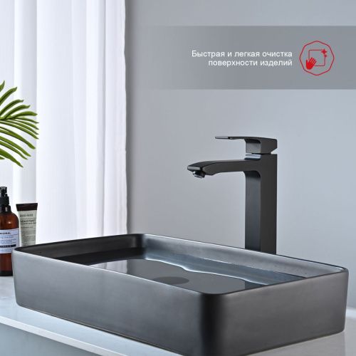 Смеситель Raglo R01 R01.15.06 на раковину черный - фото 4