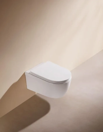 Чаша унитаза подвесная Arrow AHB2105H цвет белый без сиденья безободковая каскадный смыв