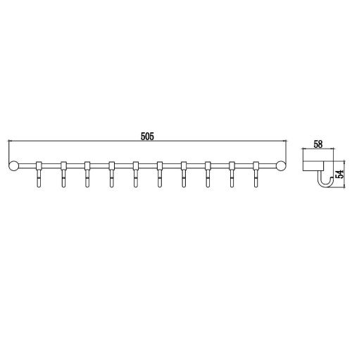 Крючок Savol S-006210 - фото 3