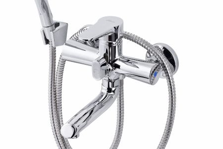 Смеситель для ванны и душа FAUZT FZs-243-B101 настенный хром