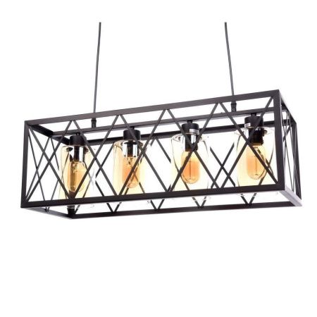 Люстра подвесная Lumina Deco Nortis (Нортис) LDP 11535-4 BK