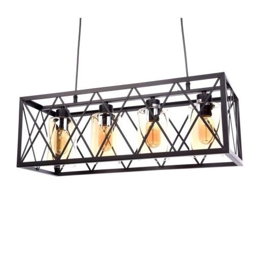 Люстра подвесная Lumina Deco Nortis (Нортис) LDP 11535-4 BK - фото 3