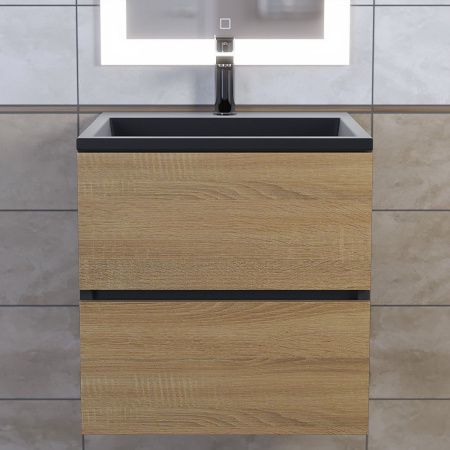 Тумба под раковину Uperwood Barsa 2930205257 60х50 подвесная цвет коричневый