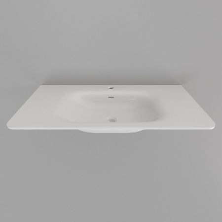 Тумба с раковиной ArtDecco Gabriella (Габриелла) AGB09W24S100 90х50 подвесная цвет коричневый/белый