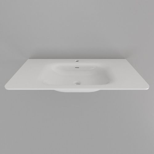 Тумба с раковиной ArtDecco Gabriella (Габриелла) AGB09W24S100 90х50 подвесная цвет коричневый/белый - фото 4