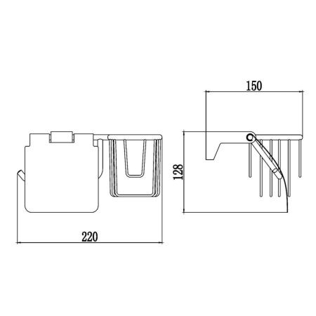 Бумагодержатель Savol S-L07351