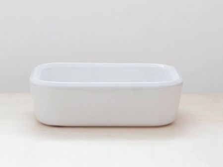 Раковина из сантехнического фаянса Hatria PENCIL Y1GF01 60х40 накладная цвет белый