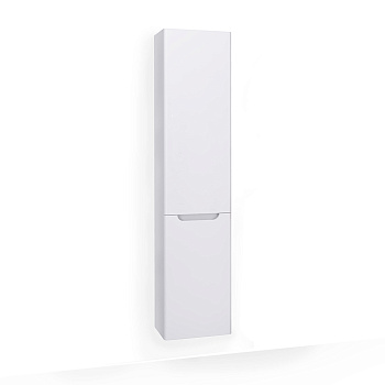 Шкаф-пенал Jorno WOOD Wood.04.150/P/W 33х27х150 подвесной цвет белый
