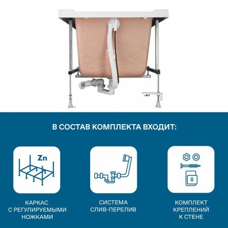 Монтажный комплект для ванны Santek Санторини 1WH302488