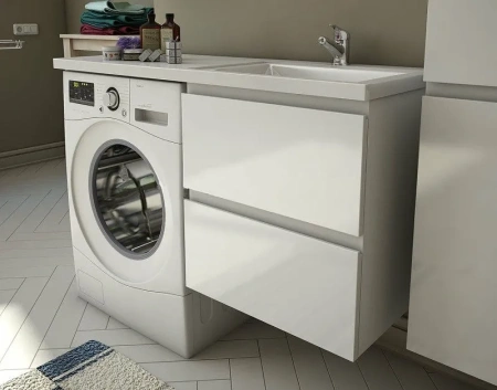 Тумба с раковиной Эстет Dallas Luxe ФР-00009842 80х50 напольная цвет белый