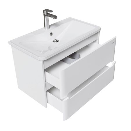 Тумба под раковину Grossman Адель 108022 80х40 подвесная цвет белый