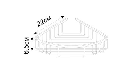 Полка в ванную комнату Fixsen Hotel FX-31051-1G