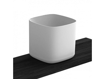 Раковина из санфаянса Scarabeo Moon 5503 42х42 накладная цвет белый