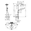 Душевая стойка Hansgrohe Talis Select S 26890990 настенная цвет золото