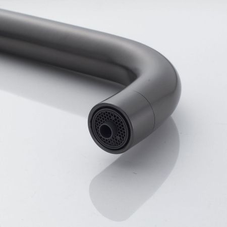 Смеситель для кухни Shevanik S528T на мойку оружейная сталь