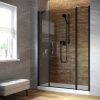 Душевая дверь Vegas-Glass EP-2F LUX EP-2F LUX 155 02М 07 R 155х200 стекло тонированное профиль черный
