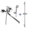 Комплект смеситель + душевой гарнитур LeMark Point LM0379C настенный хром