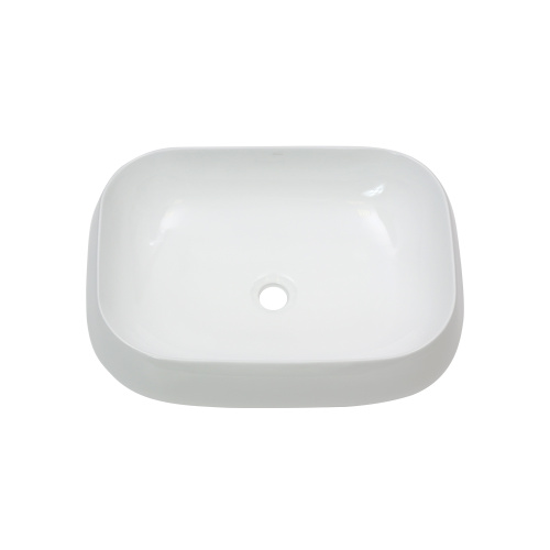 Раковина из сантехнического фарфора Melana 78102-805 58х44 накладная цвет белый без отверстий под смеситель - фото 5
