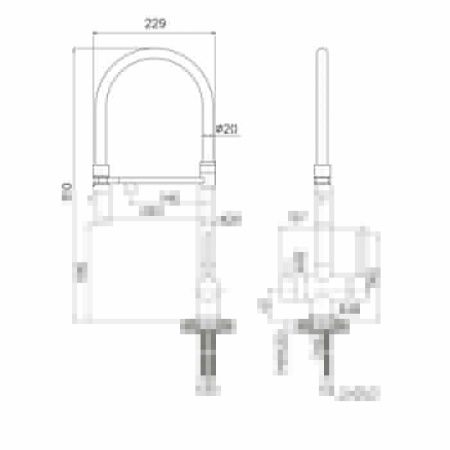 Смеситель для кухни IDDIS Ace ACEBNFFi05 на столешницу сатин