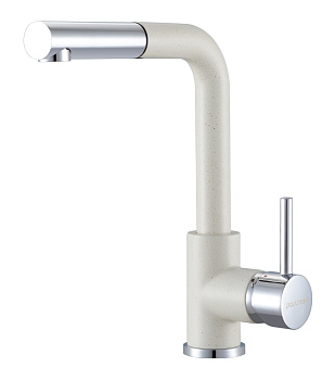 Смеситель для кухни Paulmark KASSEL Ka214311-331 на раковину белый